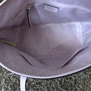 Pink polka dot Kate Spade tote